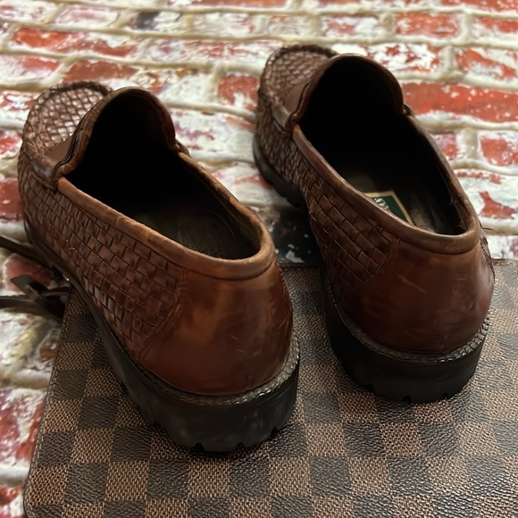 Cole Haan Brown weave leather loafers - Picture 9 of 9